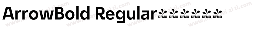 ArrowBold Regular字体转换